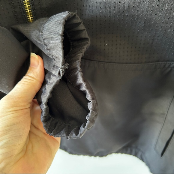 Women’s 16P Alia Spring Black Lightweight Zippered Jacket Bomber Style Pockets - Picture 10 of 13